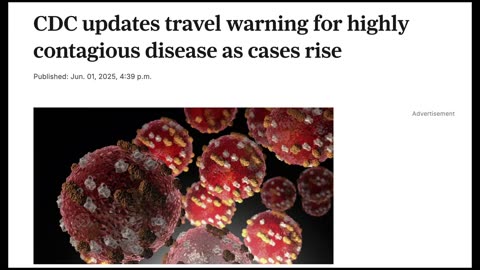 DONT TRAVEL UNLESS YOU ARE VAXXXED, the new normal: the measels.