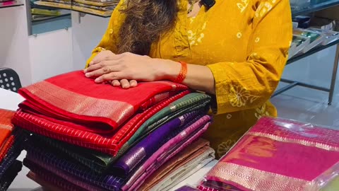 Buy Online Chanderi silk Crape Sarees in Hubli India at Rajsilkvilla
