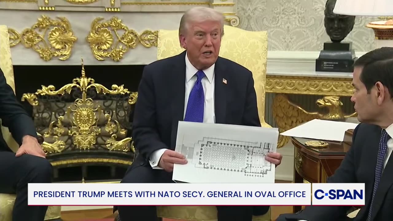 President Trump Meets with NATO Secy. General in Oval Office
