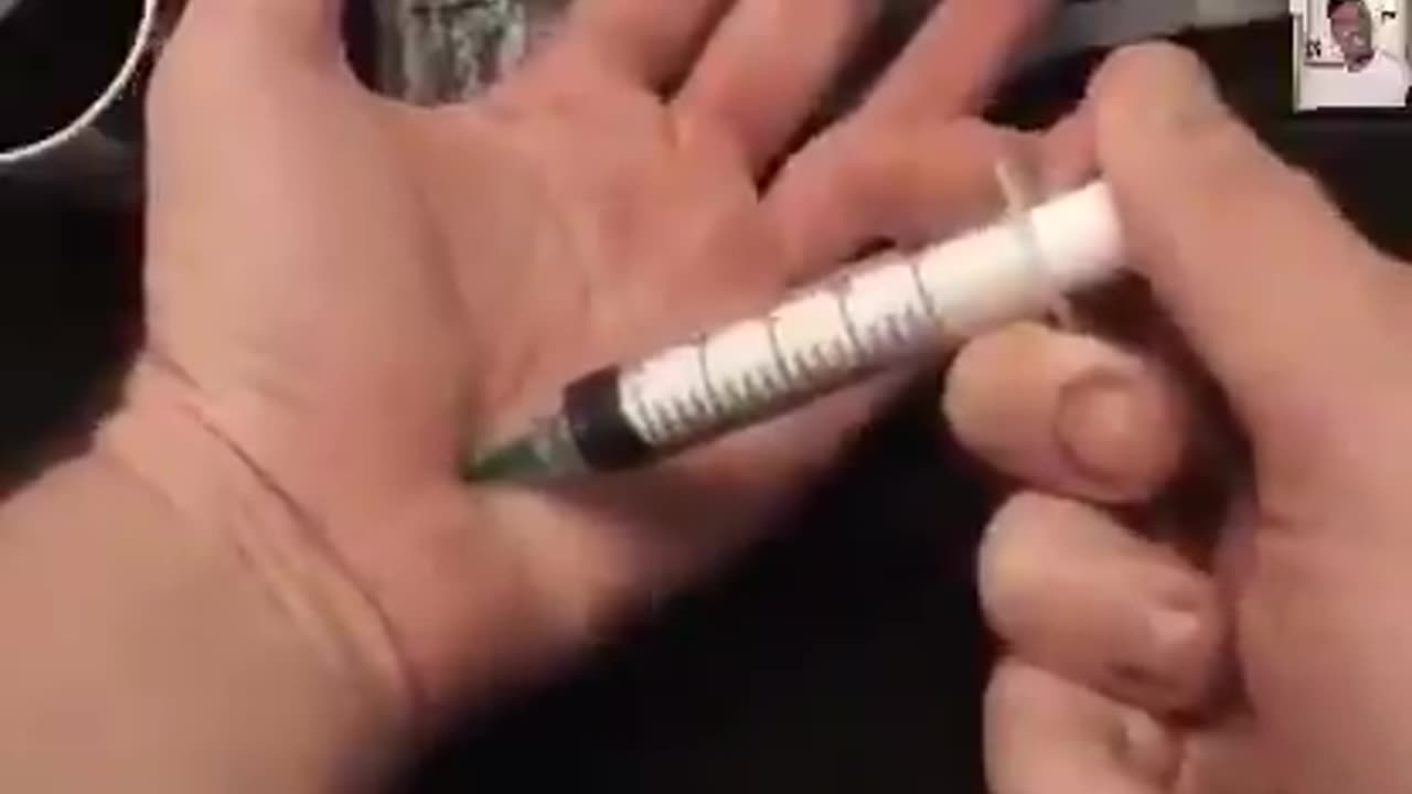 Syringe for Politicians and TV stars