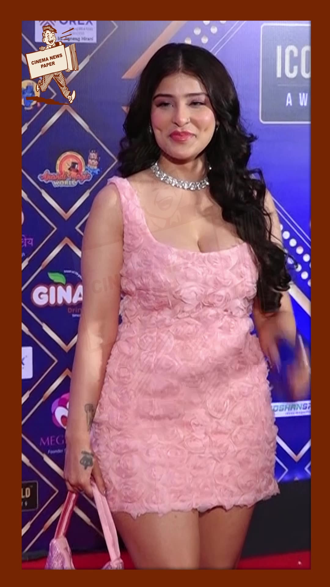 EDIN ROSE AT THE RED CARPET OF 6TH EDITION OF ICONIC GOLD AWARDS | CINEMA NEWS PAPER |