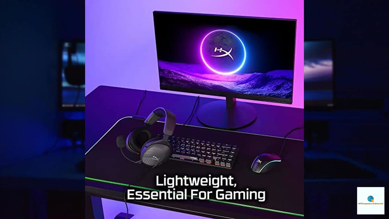 HyperX Cloud Stinger 2 Core – PC Gaming Headset, Lightweight Over-Ear Headset with mic, Sw