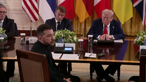 AUGUST 18 2025 Trump participates in high-stakes meeting with European leaders