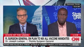 Surgeon General Joseph Ladapo DOUBLES DOWN on ending vaccine mandates in Florida.