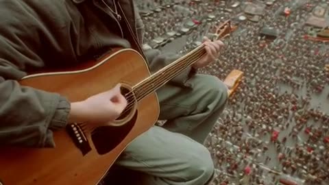 kurt cobain playing guitar video ai video for meta ai