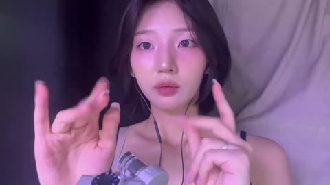 Moderately stimulating ultra-close hand sounds, mic tapping