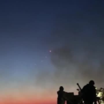 Ukrainians Engaging Russian Drones with Old Soviet 57mm S-60 Anti-Aircraft