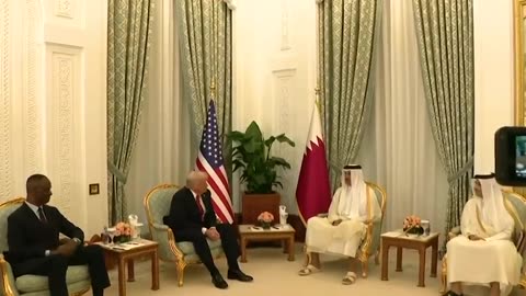 Emir of Qatar to POTUS: "You are the first American President to officially visit Qatar