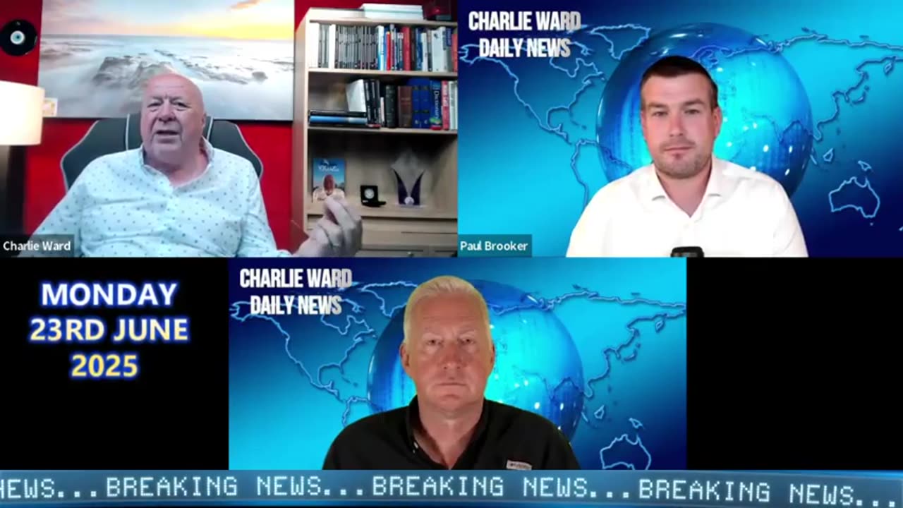 CHARLIE WARD DAILY NEWS WITH CHARLIE WARD, PAUL BROOKER & LEMBIT OPIK MONDAY 23RD JUNE 2025.......