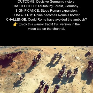 Germanic Tribes vs. Rome 9 AD Battle of Teutoburg #RomeDefeated