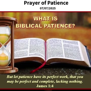 Prayer of Patience #youtubeshorts #grace #jesus #mercy #faith #fyp #trust #blessed #gifts #love #joy