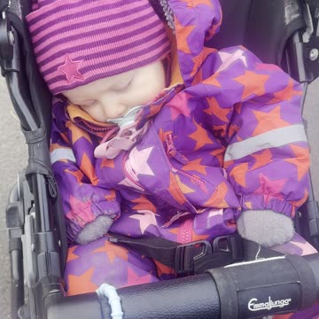 Baby Kayla Fell Asleep in the Stroller 😴 (Sweet Nap)