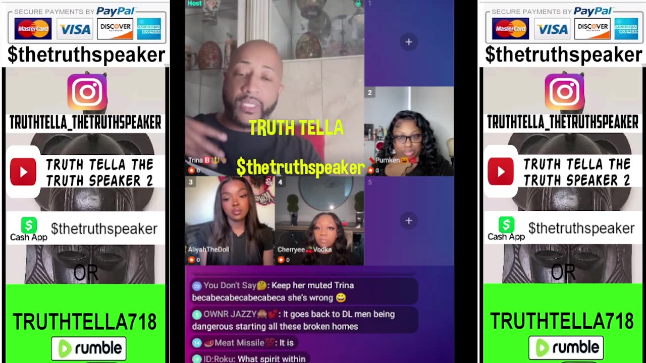 TRINA B QUEEN SHAKER PANEL W/ LIYAH THE DOLL, PUMKEN, CHERYEE, & JAZZY CHERRY