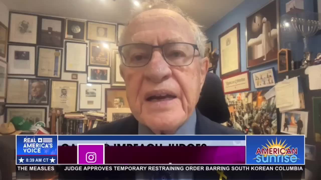 'Not constitutionally permissible': Dershowitz says GOP's judge impeachment will 'fail'