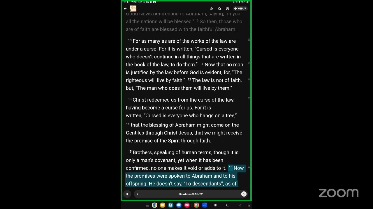 Sep 17th, Day 260 - LIVE - Reading The One Year Bible Together