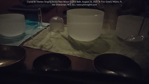 Crystal & Tibetan Singing Bowls New Moon Meditation, August 23, 2025, Miami, Florida - Jedi Shaman