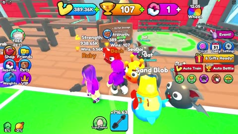 MAX LEVEL Strength in SIXPACK Simulator! (Roblox)
