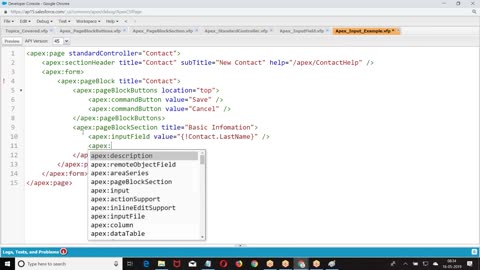 Salesforce Apex Videos-15.InputField-StandardController