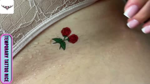 red rose butterfly#temporarytattoo #temporarytattoos #temporarytattosticker