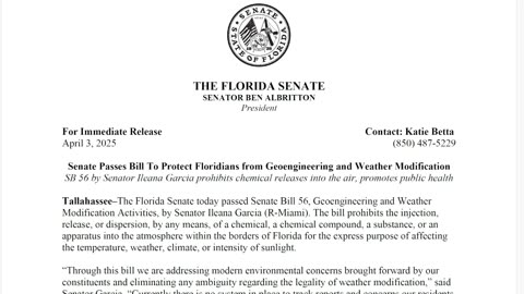 Florida bans chemtrails
