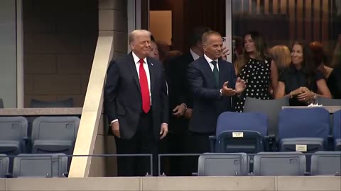 Trump arrives at the men’s final at U.S. Open in New York City