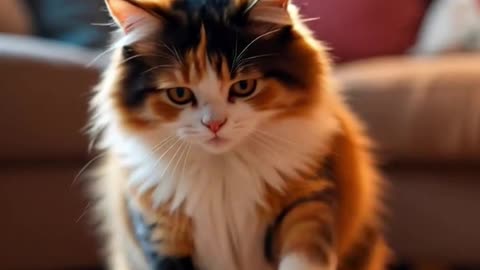 "From the Street to Safety: A Calico Cat’s Journey 🐾❤️"