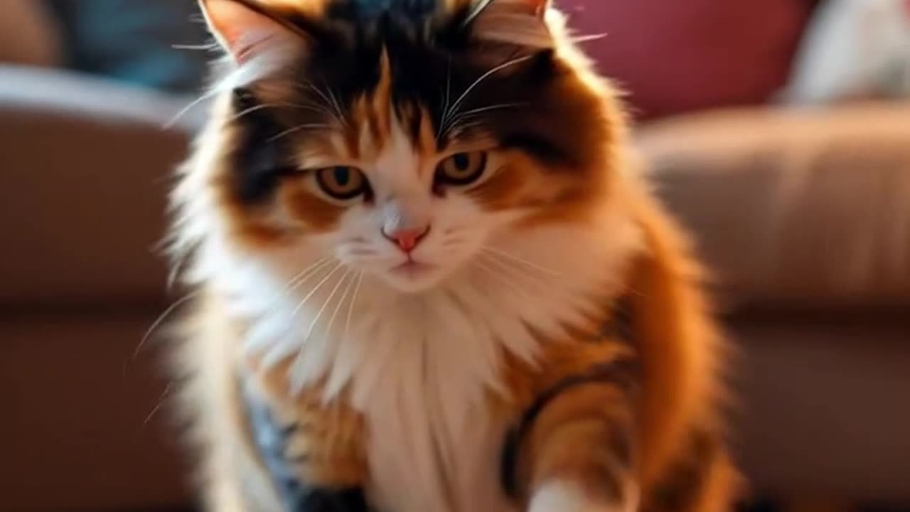"From the Street to Safety: A Calico Cat’s Journey 🐾❤️"