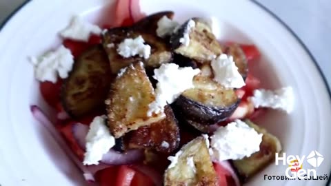 A delicious eggplant salad you'll be making EVERY DAY! Recipe