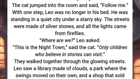Leo and the Midnight Cat | A Magical Bedtime Story for Kids