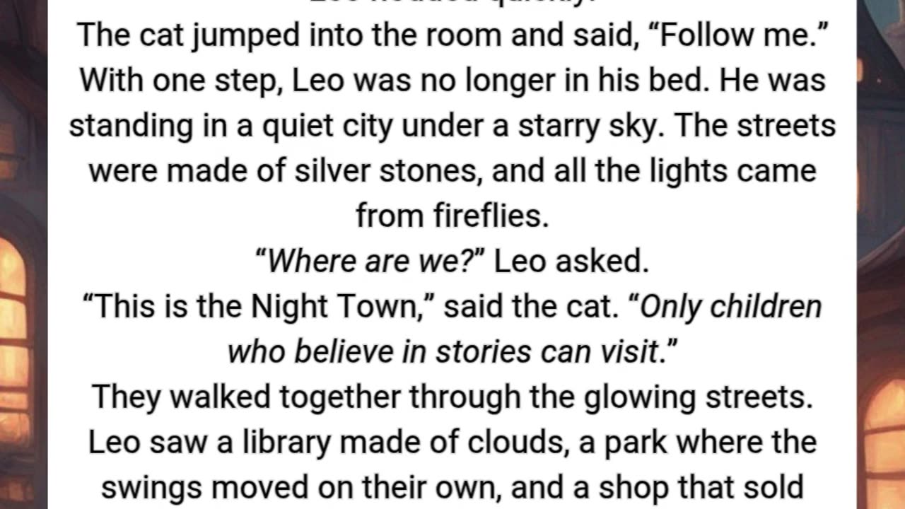 Leo and the Midnight Cat | A Magical Bedtime Story for Kids