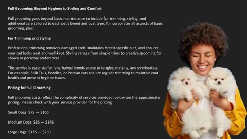 Beyond Baths and Brushes: Understanding Basic and Full Grooming for Your Pets- The Pets Workshop