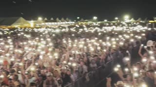 Patriots sang together God Bless the USA to celebrate their freedom!