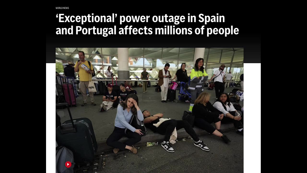 WIDESPREAD POWER OUTAGES CAUSING CHAOS AROUND THE WORLD