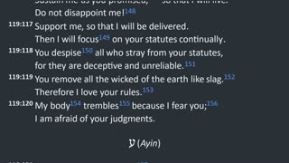 Reading all of Psalm 119 for your edification