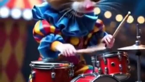 mouse clown #shorts#viralvideo#funny#mouse#ai#clown#circus