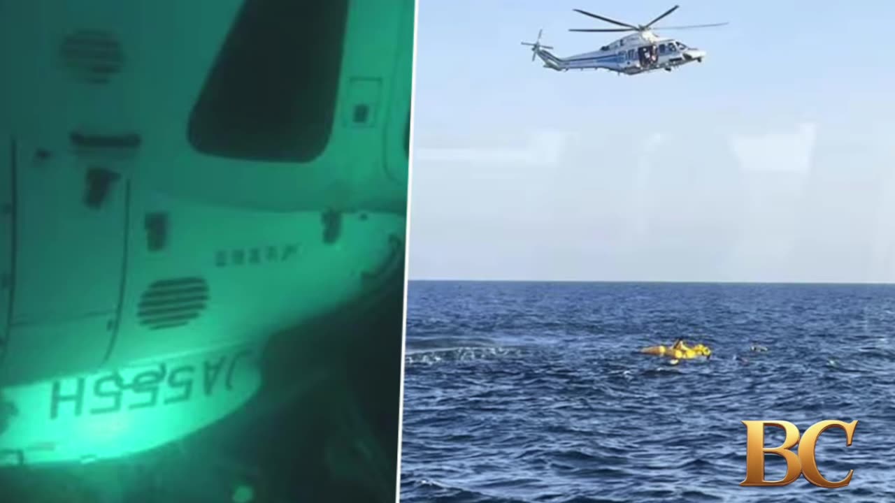 Medical helicopter crashes into sea off Japan, killing 3 while 3 are rescued