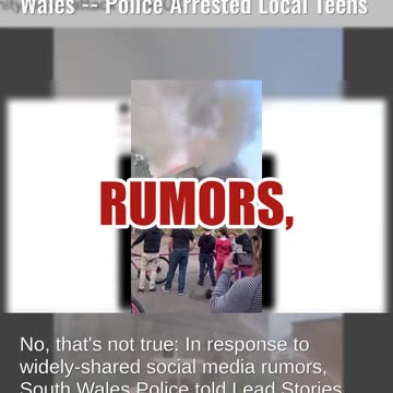 Fact Check: Indians or Pakistanis Did NOT Set Fire to Church in Wales -- Police Arrested Local Teens