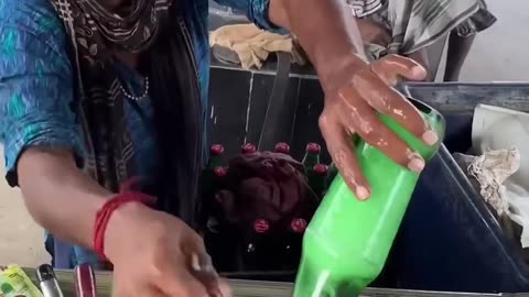 Friendly Lady Sells Soda Drink - Indian Street Food