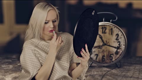 Model, lipstick, make up