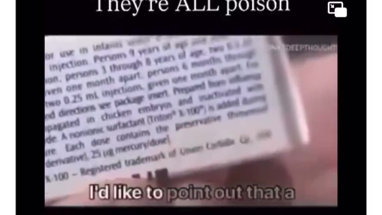 thymerosol in every vaccine