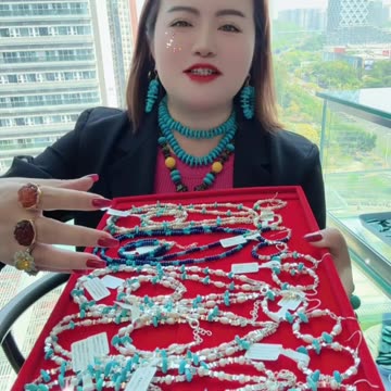 250616-11 Turquoise & Pearl Set: Mermaid Princess’ Treasure Jewelry Box