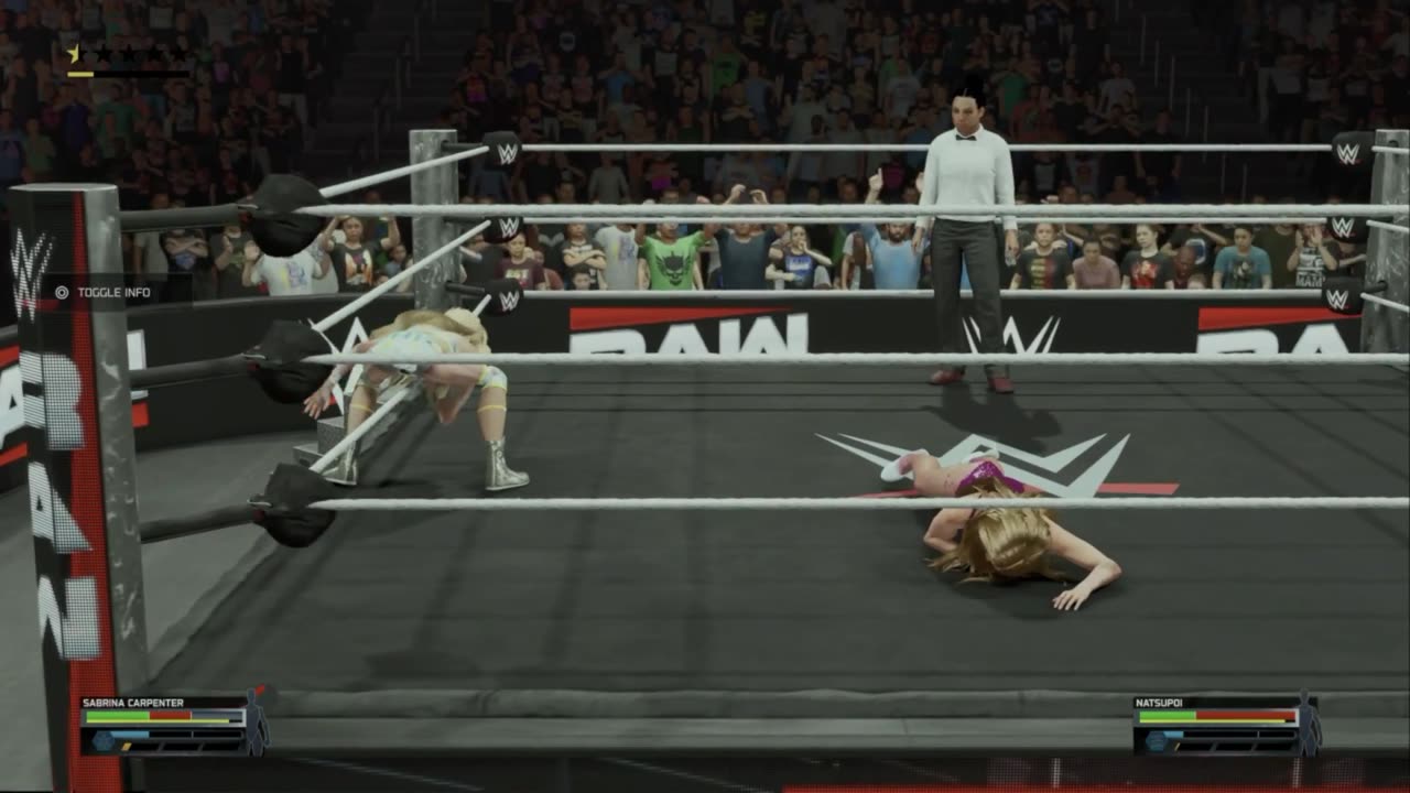 wwe 2k25 182 universe Sabrina Carpenter VS Natsupoi