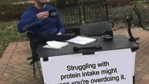 Struggling with protein intake might mean you're overdoing it