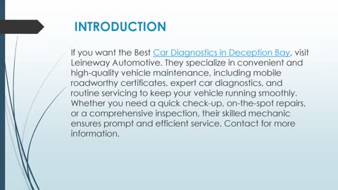 Best Car Diagnostics in Deception Bay