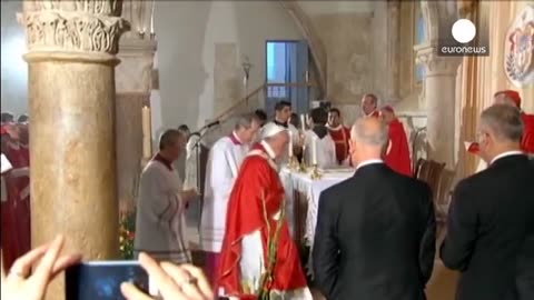 Pope Francis likens child sex abuse by priests to satanic mass in plane interview