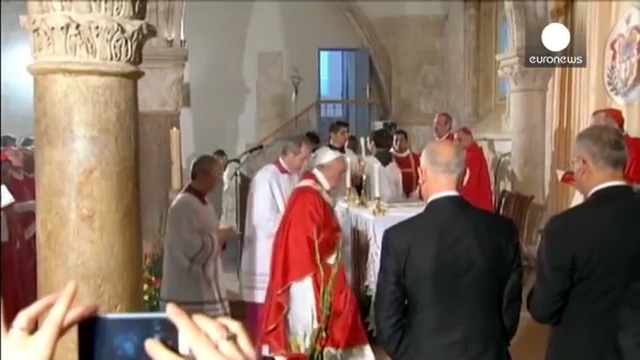 Pope Francis likens child sex abuse by priests to satanic mass in plane interview