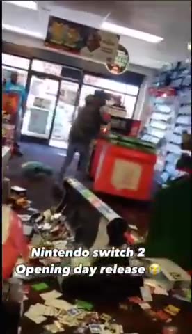 Nigger vandalises store