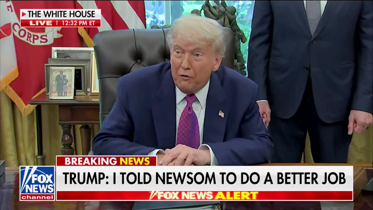 Trump Says He Spoke With Gavin Newsom