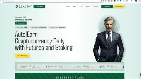 Lexstay - Crypto Platform - Earn 2% Daily and Grow Your Crypto - It's That Good