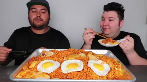 How Much I Weigh Now.... Spicy Noodles Mukbang_part3